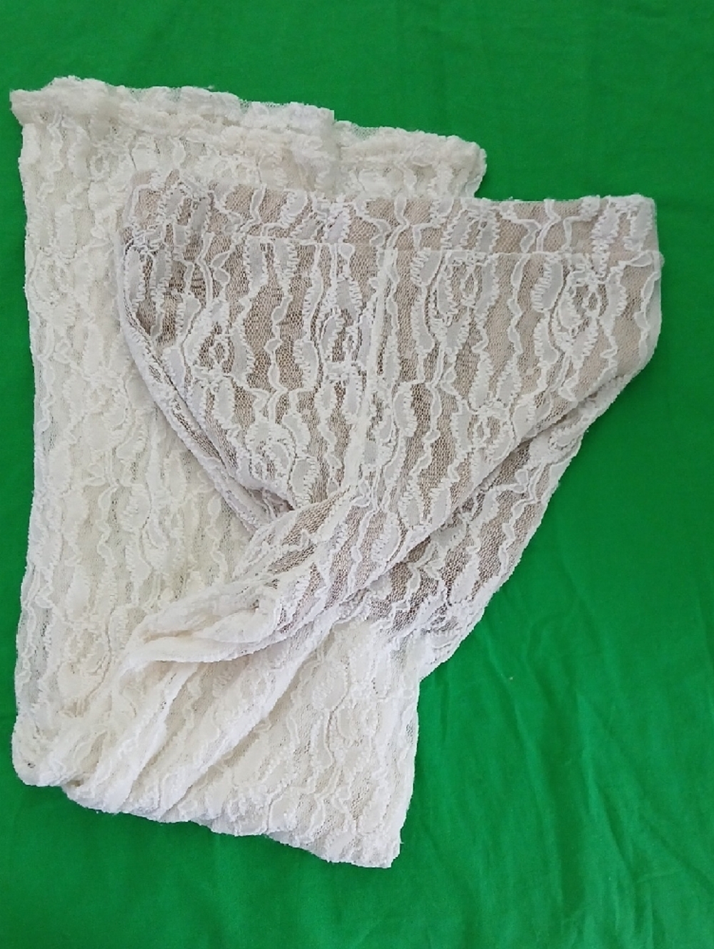 Women's Ivory Lace Boot Cut Pants - Picture 2 of 6